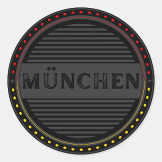 München City Pride Emblem – German Identity Runder Aufkleber