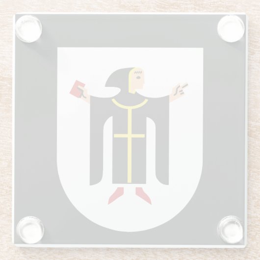 München Coat of arms Glasuntersetzer (Rückseite)