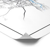 München Deutschland City Map Travel Einfach Poster (Ecke)