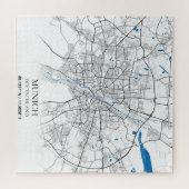 München Deutschland City Map Travel Einfach Puzzle (Horizontal)