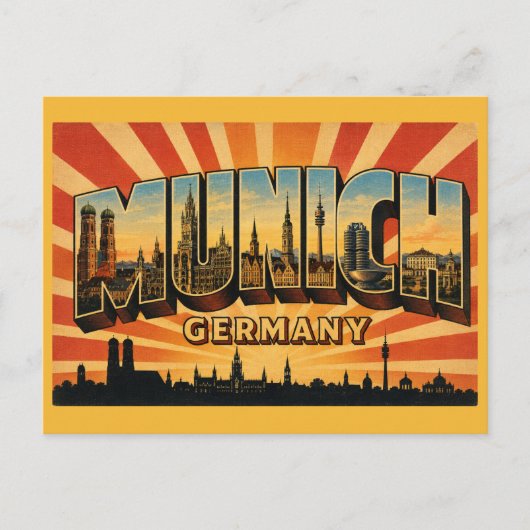 München Deutschland Frauenkirche Postkarte (Vorderseite)