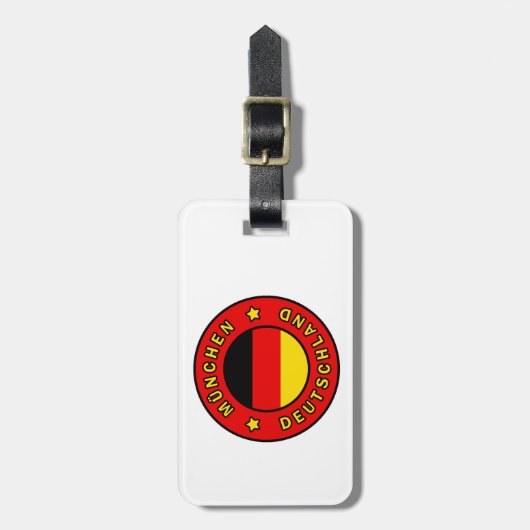 München Deutschland Gepäckanhänger (Vorderseite vertikal)
