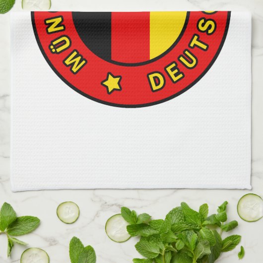 München Deutschland Geschirrtuch (Gefaltet)