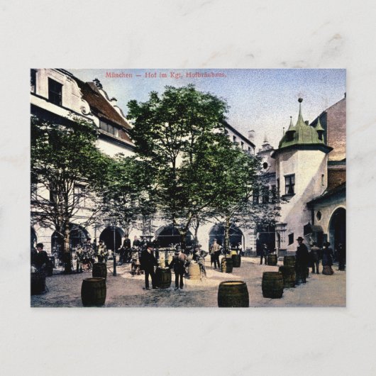 München, Deutschland, Hofbrauhaus, Vintag Postkarte (Vorderseite)