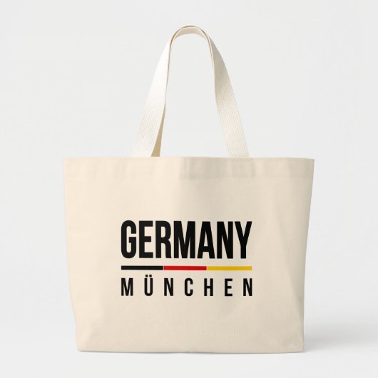 München Deutschland Jumbo Stoffbeutel (Vorne)