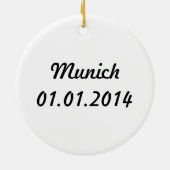 München, Deutschland Keramik Ornament (Hinten)