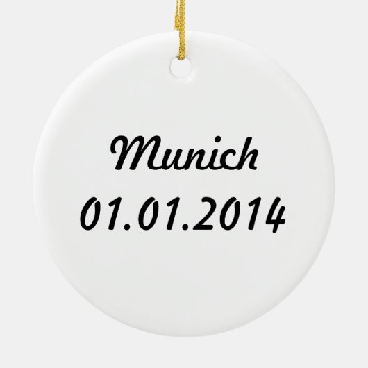 München, Deutschland Keramik Ornament (Hinten)