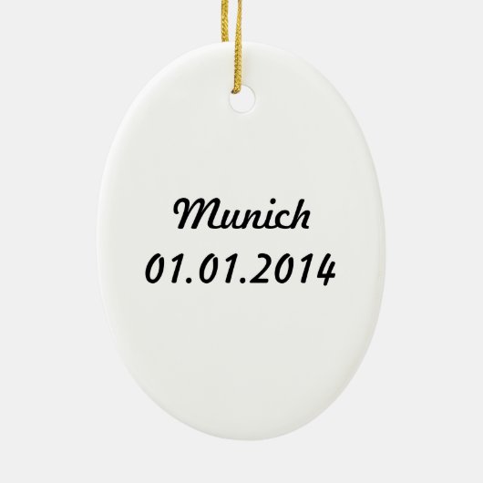 München, Deutschland Keramik Ornament (Hinten)