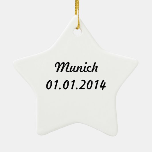 München, Deutschland Keramik Ornament (Hinten)