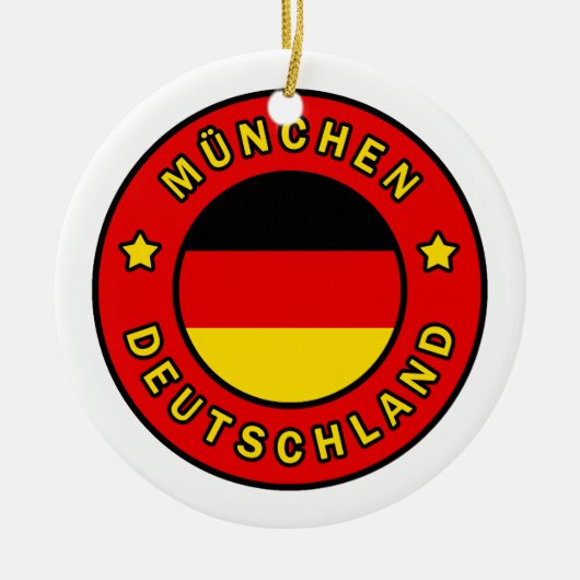 München Deutschland Keramik Ornament (Vorne)