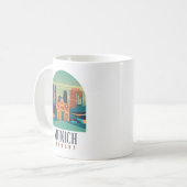 München Deutschland Leinwand Kaffeetasse (Vorderseite Links)