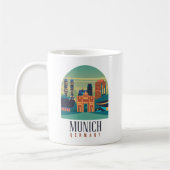 München Deutschland Leinwand Kaffeetasse (Links)