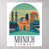 München Deutschland Leinwand Poster (Vorne)