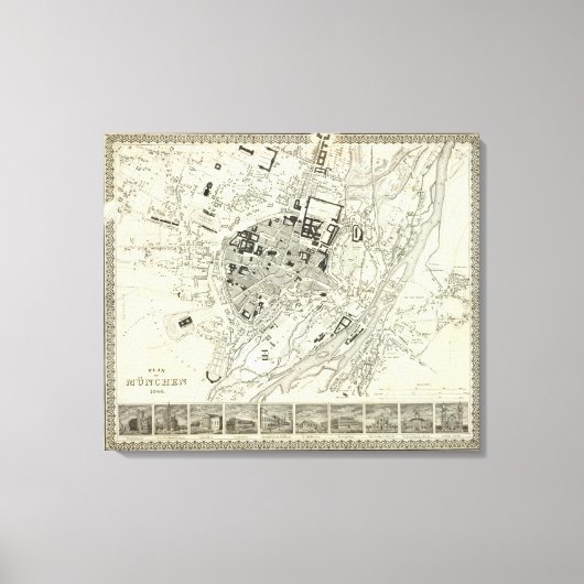 München, Deutschland Leinwanddruck (Vorderseite)