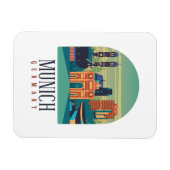 München Deutschland Magnet (Horizontal)