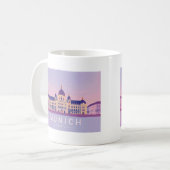 München Deutschland Pastell Travel Design Kaffeetasse (Vorderseite Links)