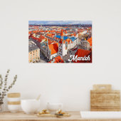 München, Deutschland Poster (Küche)