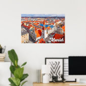 München, Deutschland Poster (Heimbüro)