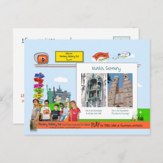 München, Deutschland Postkarte (Vorne/Hinten)