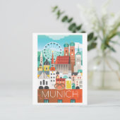 München, Deutschland Postkarte (Stehend Vorderseite)