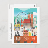 München, Deutschland Postkarte (Vorne/Hinten)