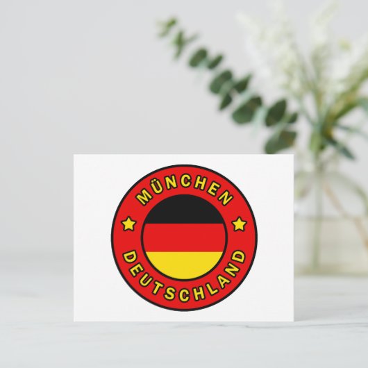 München Deutschland Postkarte (Stehend Vorderseite)