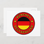 München Deutschland Postkarte (Vorne/Hinten)