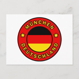 München Deutschland Postkarte