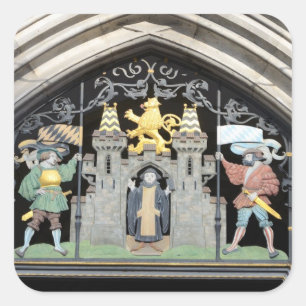 München, Deutschland Quadratischer Aufkleber