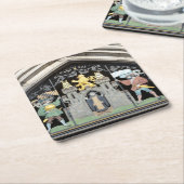 München, Deutschland Rechteckiger Pappuntersetzer (angewinkelt)