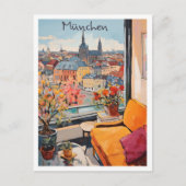 München Deutschland Reise Ästhetik Postkarte (Vorderseite)