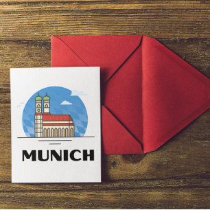 München Deutschland Reise Vintage    Postkarte