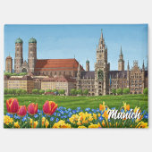 München Deutschland Reisen Magnet (Vorderseite)
