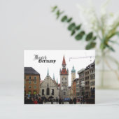 München Deutschland Reisen Souvenir Postkarte (Stehend Vorderseite)