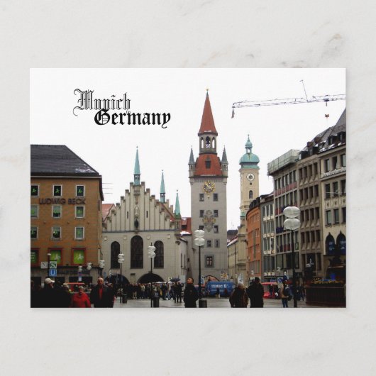 München Deutschland Reisen Souvenir Postkarte (Vorderseite)
