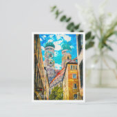 München Deutschland Schöne Stadt mit Ölgemälden Postkarte (Stehend Vorderseite)