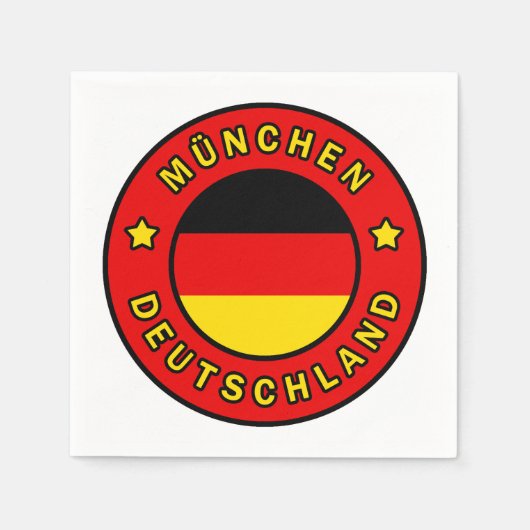 München Deutschland Serviette (Vorderseite)