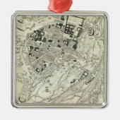 München, Deutschland Silbernes Ornament (Vorne)