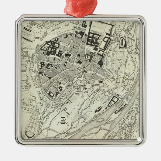 München, Deutschland Silbernes Ornament (Vorne)