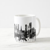 München Deutschland Skyline BW Kaffeetasse (VorderseiteRechts)