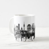 München Deutschland Skyline BW Kaffeetasse (Vorderseite Links)