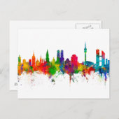 München Deutschland Skyline München Postkarte (Vorne/Hinten)