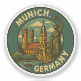 München Deutschland Stadt Kunst Aufkleber