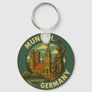 München Deutschland Stadt Kunst Schlüsselanhänger