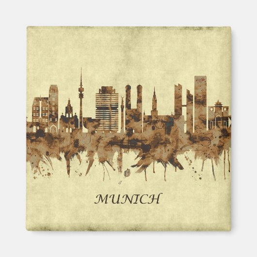 München Deutschland Stadtbild Magnet (Vorne)