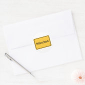 München, Deutschland Straßenzeichen Runder Aufkleber (Umschlag)