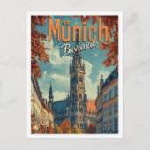 München Deutschland Vintage Kunstausstellung Postkarte (Vorderseite)