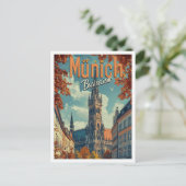 München Deutschland Vintage Kunstausstellung Postkarte (Stehend Vorderseite)