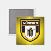 München Flag Magnet (Vorderseite/Rückseite)
