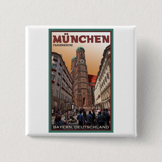 München - Frauenkirche Button (Vorderseite)